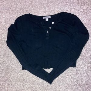 Black Topshop Crop Top